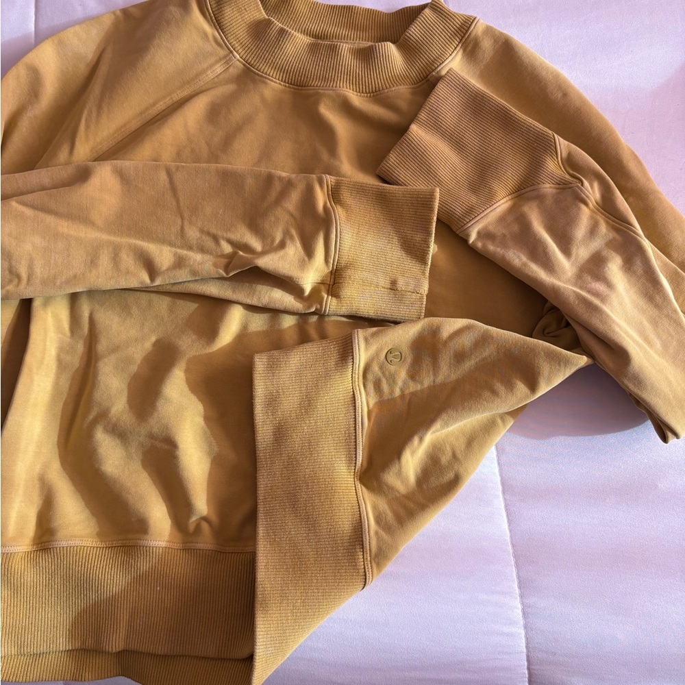 lululemon athletica Mustard Crewneck Sweatshirt